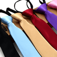 thumbnail image 2 of TELOLY Red Tie,Narrow Tie Red Ties for Men,Zipper Fastening Corbatas Para Hombres Elegantes,Champagne, 2 of 2