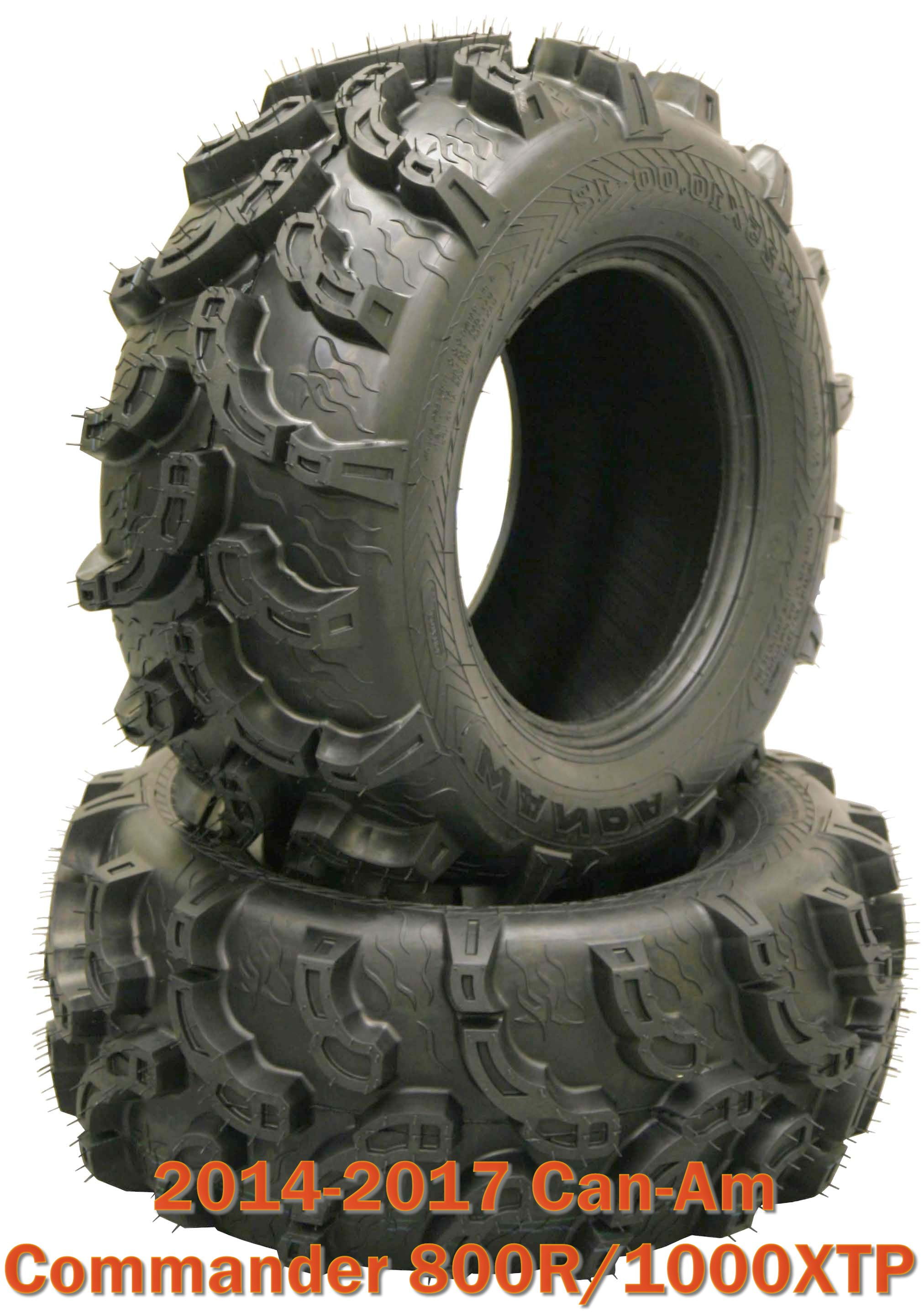 1417 CanAm Commander 800R/1000XTP ATV Front Tire Set 27x912 Super