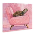 thumbnail image 2 of Stupell Industries Rustic Lodge Happy Turtle on Pink Chair Canvas Art, 40 x 30, by George Dyachenko, 2 of 8