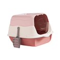 thumbnail image 5 of Hooded Cat with Lid, with Front Door, Enclosed Cat , Enclosed Cat Toilet, Detachable Hooded Kitty Litter Tray Kitten Potty Pink, 5 of 8