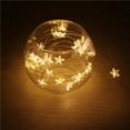 thumbnail image 4 of Bewildely / 9.8ft 30-LED Luces de cadena Botón de luz de hadas Funciona con pilas Estrellas a prueba de agua Lámpara de alambre de cobre Lámpara de Iluminación y accesorios No.1 Bewildely HA026113-01, 4 of 4