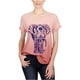 thumbnail image 2 of Camiseta estampada de terciopelo Lucky Brand Mujer Rosa Mediana, 2 of 2