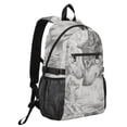 thumbnail image 2 of JIALIOU 14" Laptop Backpack Waterproof Airline Approved Stylish Casual Daypack for Travel Business College Work, Pencil Drawing Wolves, 2 of 8