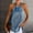 Blue, variant on Babysbule Womens Summer Tops Fashion Women Casual Solid Denim Sleeveless Vest T-Shirt Blouse Halter Tops