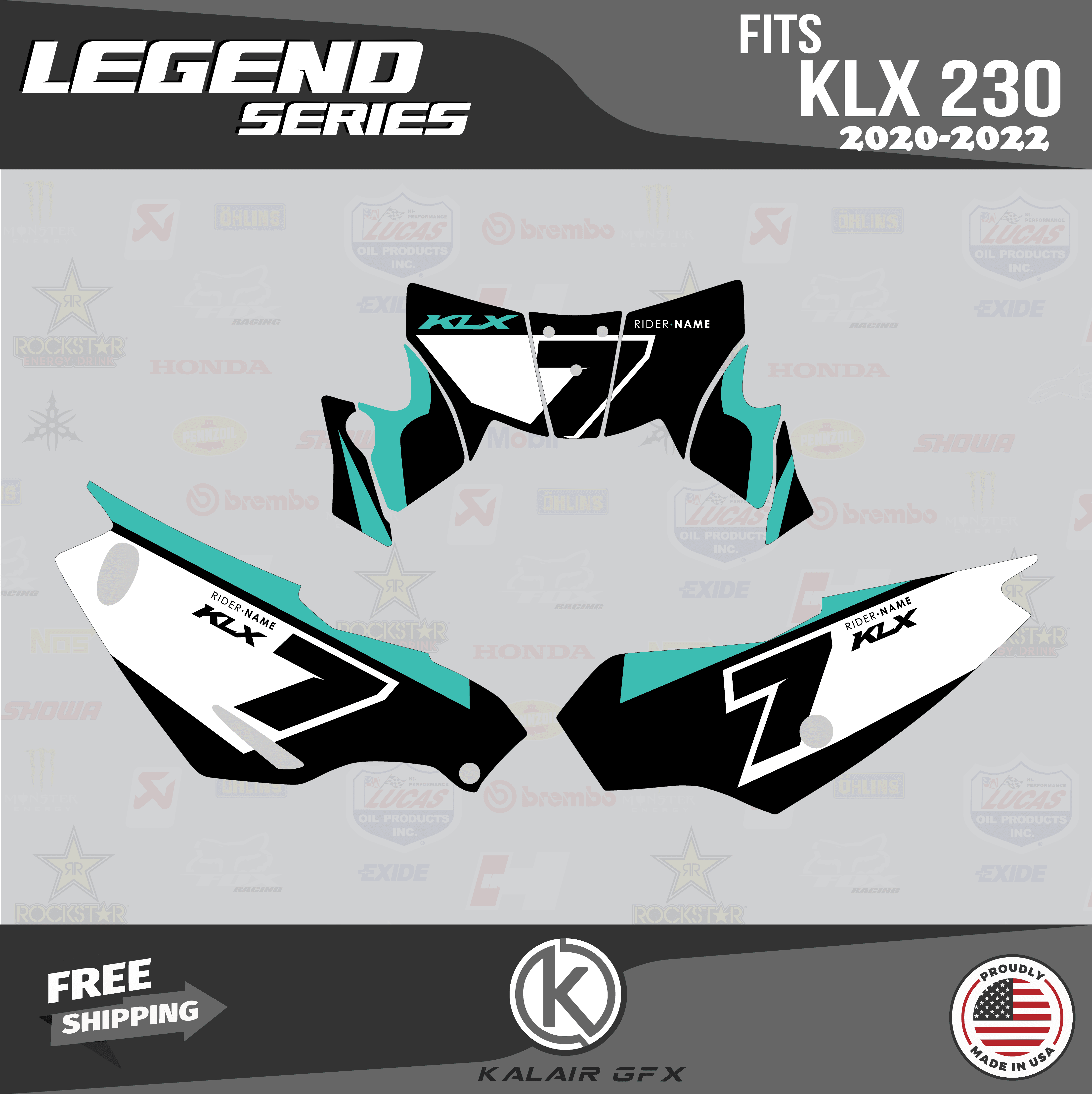 定番のお歳暮&冬ギフトの商品をすべ Graphics GFX Kalair Kit (2020-2024 KLX230R Kawasaki for ジャケット・アウター