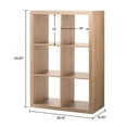 thumbnail image 5 of Better Homes & Gardens 6-Cube Storage Organizer, Natural, 5 of 9