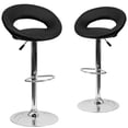 thumbnail image 1 of Bowery Hill Adjustable Faux Leather Rounded Back Bar Stool in Yellow, 1 of 8