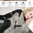 thumbnail image 3 of Orinice Birds Dark Night Gothic Art Warm Lightweight Blanket Soft Fleece Blankets Throw Blanket Living Rooms Sofa Decor Cow Gifts All Seasons Flannel Material Blanket for Bed 60x80in, 3 of 6