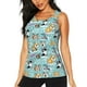 thumbnail image 1 of Fotbe Dogs Blusas Sin Mangas para Mujer – Estilo Casual, Corte Suelto, Slim-Fit, Cuello Redondo Deportivo, Tops de Verano para Gimnasio y Yoga-Medium, 1 of 7