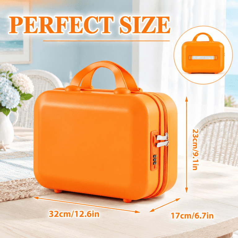 Orange Stylish Lockable Storage Chest Box for Personal Items - Walmart.com
