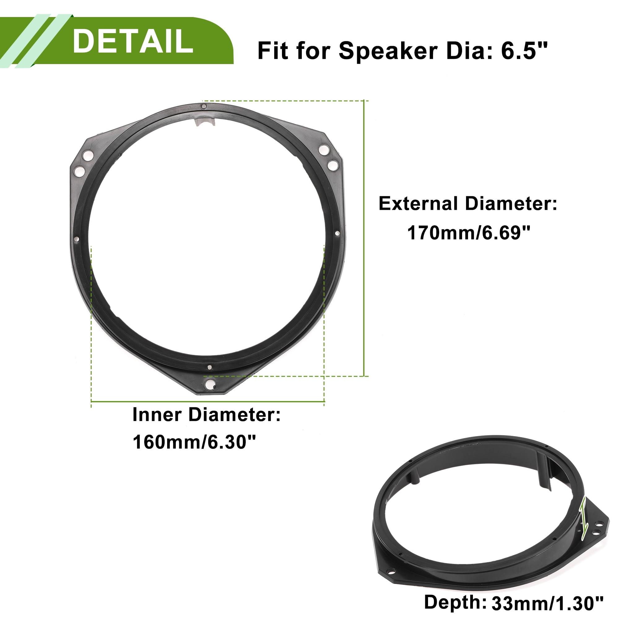 Unique Bargains Speaker for Spacer Ring for BMW X5 (E53) 1999-2006 for 6.5