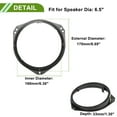 thumbnail image 4 of Anillo espaciador de altavoz Unique Bargains adaptador de altavoz tweeter para BMW X5 (E53) 1999-2006 impermeable negro para 6.5" ABS 2 Pcs, 4 of 7
