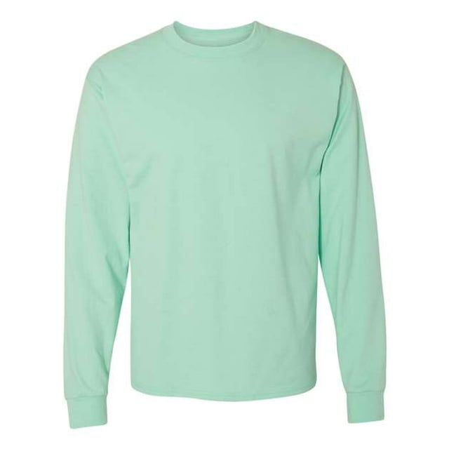 Hanes Hombres 6.1 oz. Beefy-T de manga larga (5186) Clean Mint 2XL hanes 5186