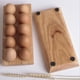 thumbnail image 2 of Caja de almacenamiento de madera a prueba de golpes para huevos de madera maciza creativa de doble fila Caja de almacenamiento de madera a prueba de golpes para huevos de madera de acacia, 2 of 5