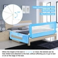 thumbnail image 3 of 59"/70" Bed Rail, Height Adjustable Kids Infant Bed Guard Rails Toddler Baby Safety Barrier Bedguard, 3 of 7