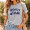 thumbnail image 4 of Jollimate America Turns 250 I Turn 80 Shirt, 1946 Patriotic 80th Birthday Gift Tee, 4 of 5