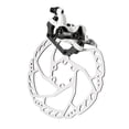 thumbnail image 2 of RUJOI Bike Disc Brake Kit, Aluminum Rear Caliper, Full Aluminum Alloy Bicycle Brake Lever, 160mm Rotor, Mechanic Tool-Free Pad Adjuster for Road Bike, Mountain Bike (1 Set), 2 of 4