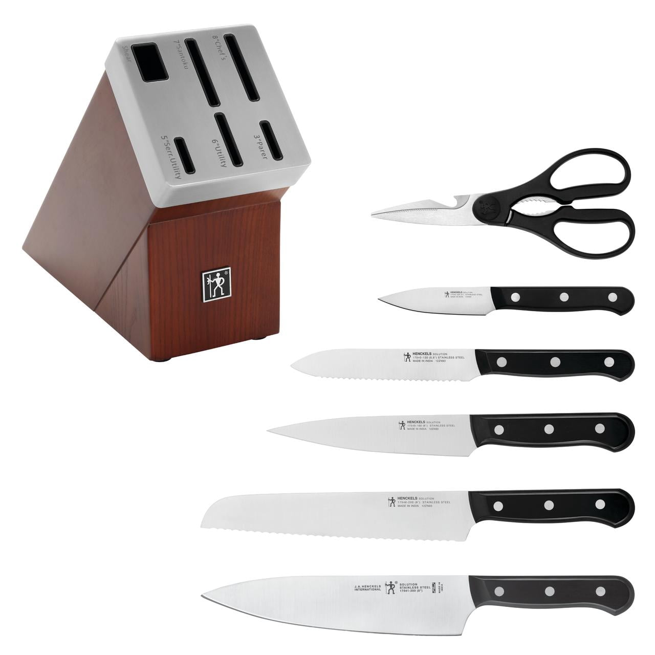 Henckels Solution 7-pc Self-Sharpening Knife Block Set