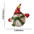 thumbnail image 3 of YOHAVEN Christmas Snowman Resin Figurine, Holiday Table Mantel Decoration for Centerpiece Accent Shelf Display Seasonal Festive Decor Indoor, 3 of 6