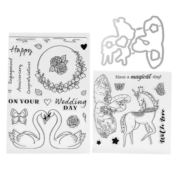 Sello Transparente Con Fondo De Palabras Para Manualidades - Tamaño 11x16 Cm, Material Plástico | Ideal Para Tarjetas, álbumes Y Diarios | PH PandaHall
