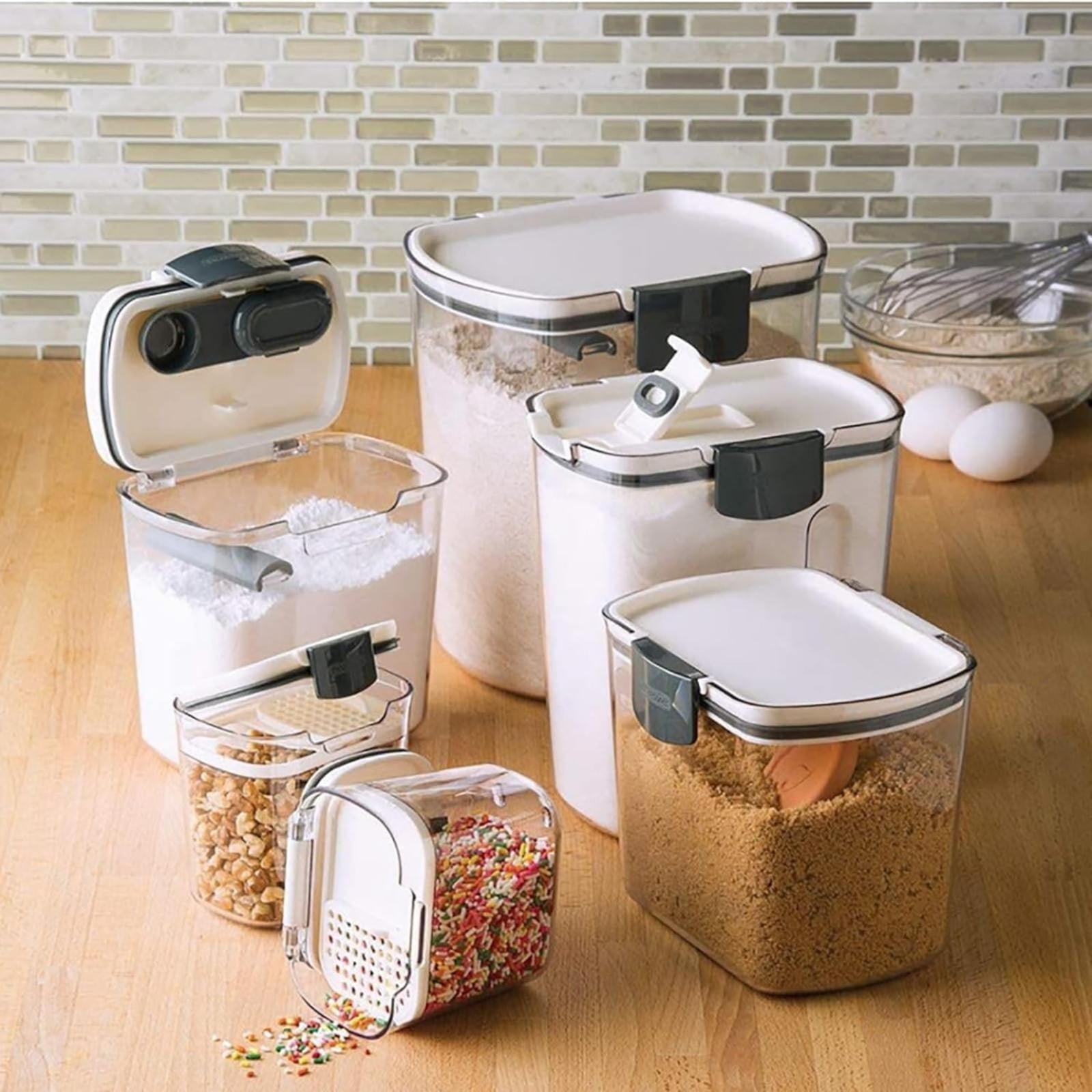 Dinmmgg Preservation Storag Orliya Baking Storage Set Orliya Baking Containers Storage Set With Labels Flour Sugar Storage Containers Set Airtight Food Storage Canisters Sets For Kitchen Pantry O