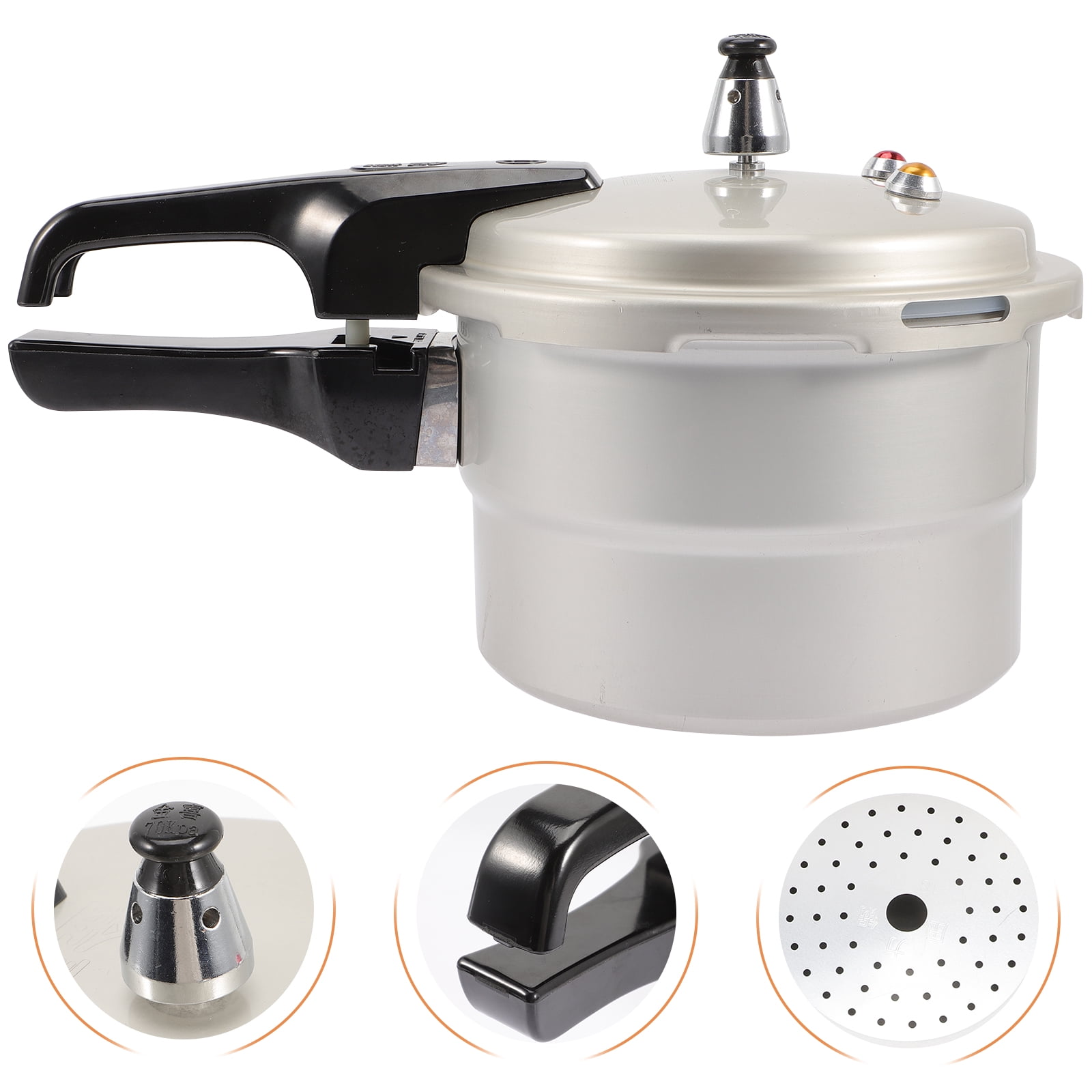 WEAVILUX Aluminum Pressure Cooker for Home Cooking with Nonstick , Ergonomic Handle, Assorted Colors, and Easy to Use