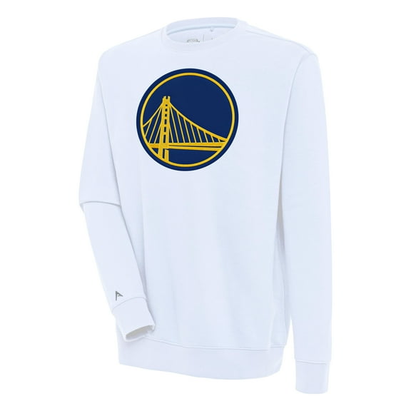 Men's Antigua  White Golden State Warriors Victory Pullover Sweatshirt