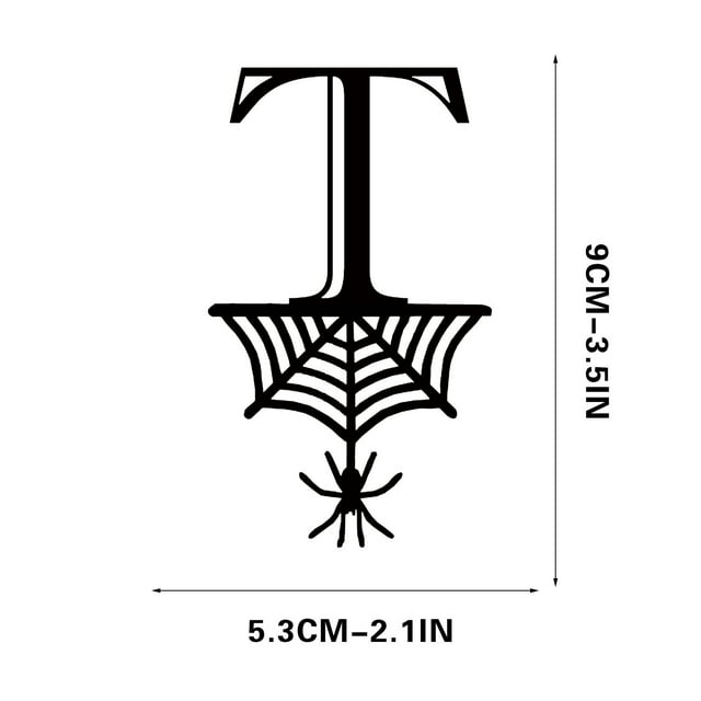 Halloween 26 Letter Decoration Hang Tag, Spider Hang Tag