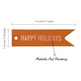 thumbnail image 5 of Inkdotpot Real Rose Gold Foil Happy Holiday Tags Favor Hang Paper Tags 50 Pieces, 5 of 6