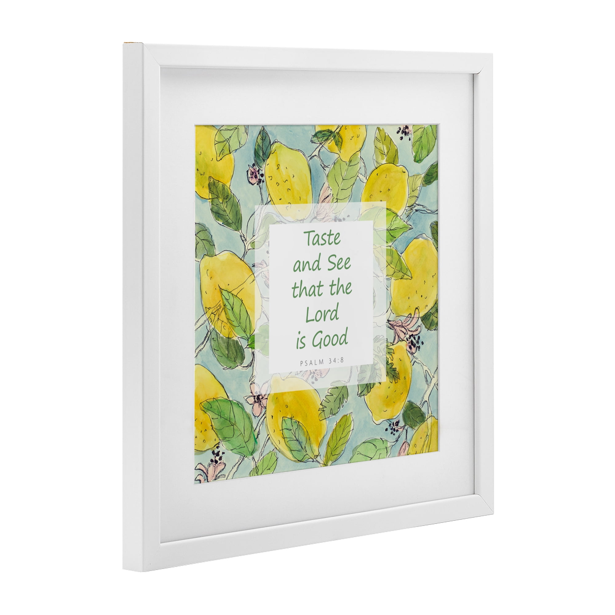Stupell Industries Taste & See Lord Is Good White Framed Print Under Glass, design by Lanie Loreth