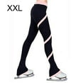 thumbnail image 5 of Naiovety pantalones largos de patinaje sobre hielo medias de spandex pantalones de patinaje pantalones de entrenamiento de equipo amigables con la piel Uniforme atlético Rosa Claro/XXL Naiovety OD025264-12, 5 of 5