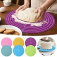 thumbnail image 4 of 100% non- home kitchen baking mat, round multi-functional, dough rolling mat, sustainable silicone mat, 30x30cm, 4 of 5