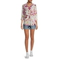 thumbnail image 3 of Time and Tru Women's Mid Rise Rolled Cuff 4" Denim Short, 3 of 6