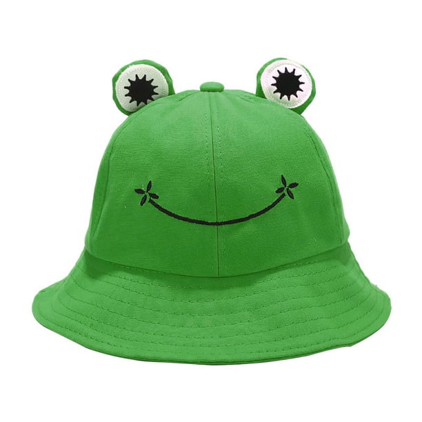 Yuarrent Sombrero de rana Lindo sombrero de sombrilla de verano Gorra de rana Gorra de pescador Sombrero de cubo de animal Sombrero de cubo de rana Pescar No.2 Yuarrent OD009828-02