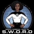 thumbnail image 2 of Men's Marvel WandaVision Monica Rambeau Agent of S.W.O.R.D  Graphic Tee Black Large, 2 of 5