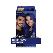 Splat Original Complete Kit, Semi-Permanent Hair Dye with Bleach, Blue Envy