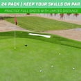 thumbnail image 3 of GoSports Foam Flight 24 Pack Indoor and Outdoor Practice Golf Ball Set, White, 3 of 7