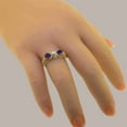 thumbnail image 6 of LBG British Made 10k Rose Gold Cultured Pearl & Amethyst Womens Statement Ring - 33 size options - Size 9.25, 6 of 7