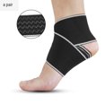 thumbnail image 1 of SHAR One Pair (Gray, Non-Slip) Adjustable Breathable Elastic Nylon Ankle Support Brace Fit Most Sizes Sports Use, 1 of 5