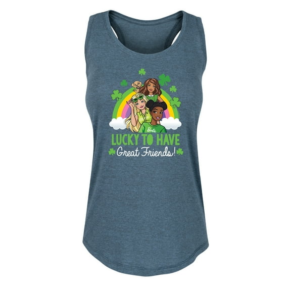 Barbie - St. Patrick's Day Lucky To Have Great Friends - Women's Racerback Tank Top