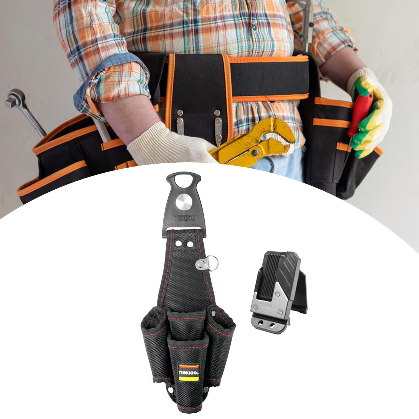 figatia Heavy Tool Bag with Electrician Bag Oxford Bag Rotary Side Belt Track for Employees of The Construction of The Roofer of The Roofer of