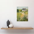 thumbnail image 2 of Country Farmhouse Cottage Scene Traditional Landscape Oil Painting Meadows Countryside Summer Unframed Wall Art Print Poster Home Decor Premium, 2 of 5