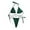 /c32Green145, variant on Womens Bikini Sets 2 Piece Bathing Suit O Ring Front Top And Thong Bottom Halter Neck Cheeky Swimwear Solid Color Elegant Triangle Summer Pool Stylish Party Beachwear,Green,L