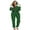 Green, variant on Women Mrs. Claus Zipster Fancy Christmas Outfits Hooded Jumpsuit Pajamas Santa Rompers Holiday Pjs with Belt