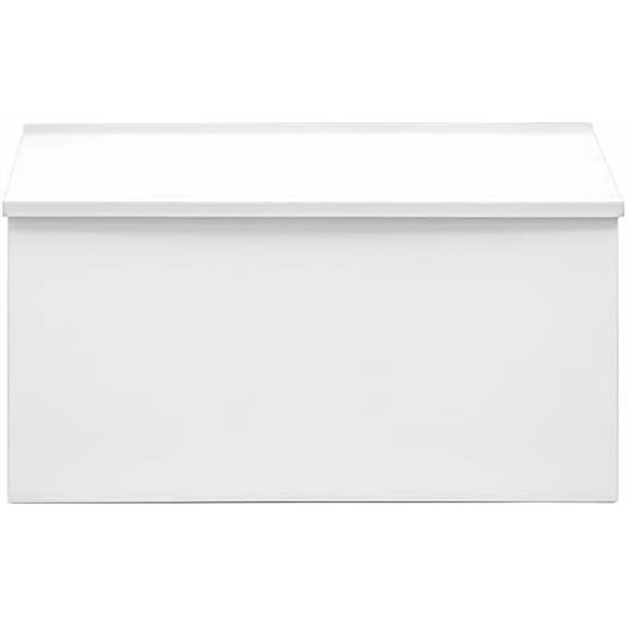 Wall-Mount Mailbox Large Mailbox for Post Rust-Proof Galvanized Steel Box for Outside or Townhouse Horizontal Style, White, 15.7” x 4.3” x 9.4”