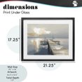 thumbnail image 4 of Stupell Industries Coastal Pier with Two Boats Seascape Black Framed Print Under Glass, 21 x 17, by Kim Curinga, 4 of 8