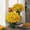 5 Bundle of Gold, variant on Artificial Mums for Outdoors Fall, Flowers for Outdoor Decoration Artificial Mums Mum in Pot, Artificials Mum Flowers, Fade Proof, Waterproof Windproof for Garden Patio And Porch (5 Bundle of Orange)