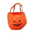 thumbnail image 2 of Halloween Trick Or Treat Bag, Jack O Lantern Bucket 12 Inch Halloween Candy Bucket Reusable Tote Bag for Halloween Party Supplies for Student Orange, 1 Pack, 2 of 6