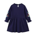 thumbnail image 3 of Esaierr Toddler Girls Princess Dress Baby Kids Doll collar Long Sleeve Embroidery Dress Spring Autumn Outwear for 2-7Y Party Dress, 3 of 4