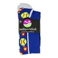 thumbnail image 2 of Softball Bomber Over the Calf Socks (Royal/White, Small), 2 of 2